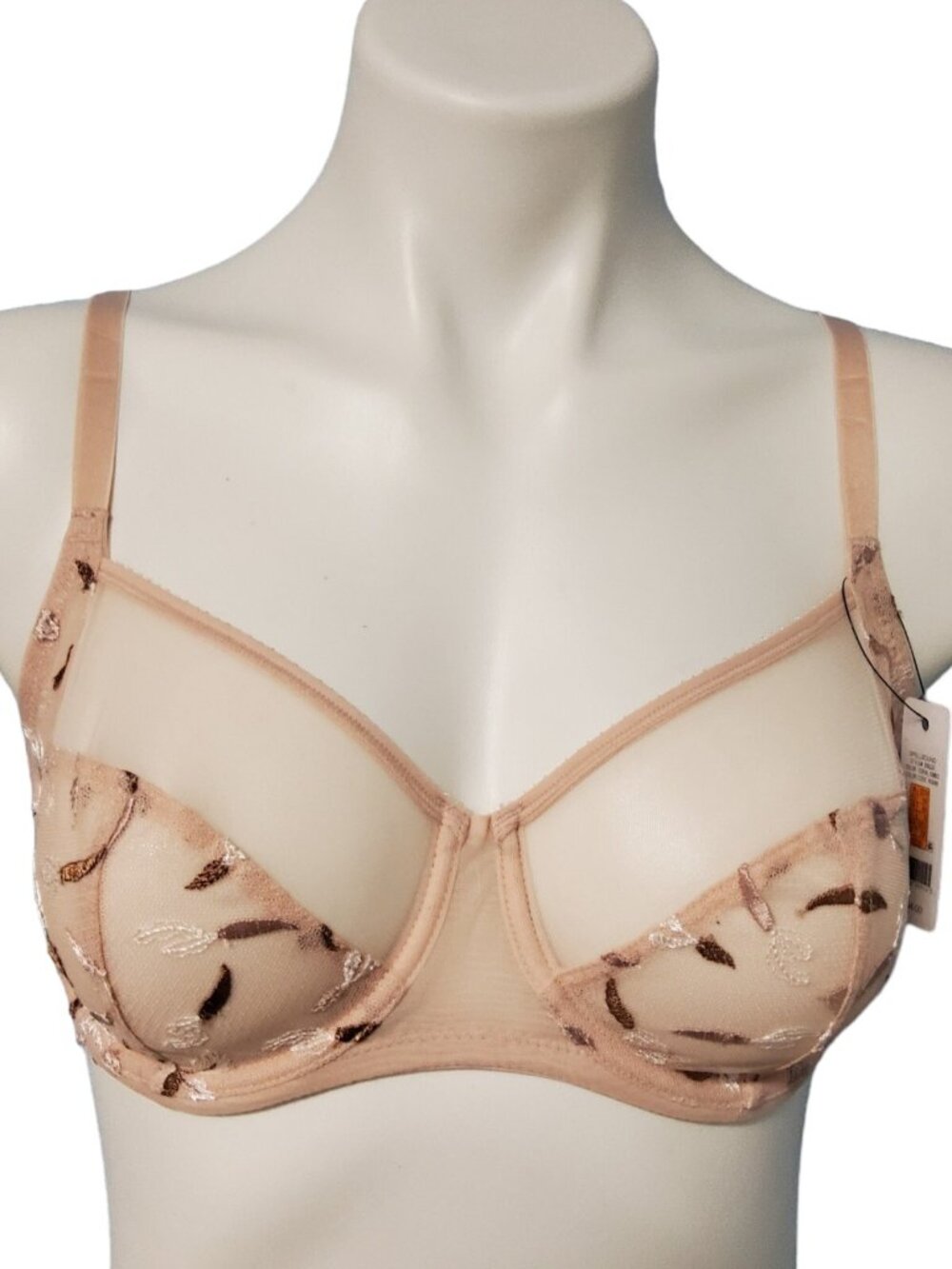 Skarlett Blue Spellbound Bra 32DD Unlined Full Coverage Underwire Coral Sand NWT